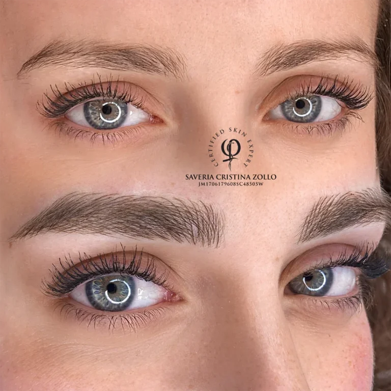 Before and After Microblading - Savy Beauty Studio
